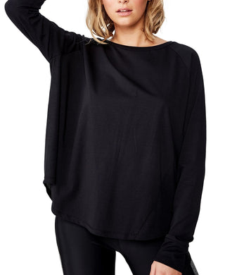 Cotton On Women's Active Rib Long Sleeve Black Small