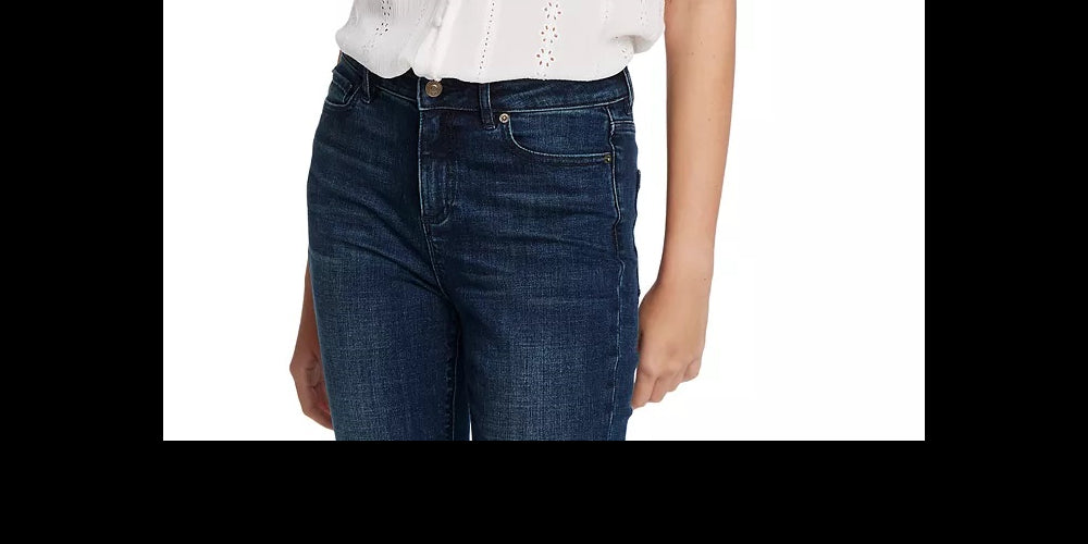 1.STATE Women's Eyelet Puff-Sleeve Crinkle Top White