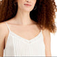 Planet Gold Junior's Adjustable Lace Trim Camisole White Size X-Small