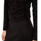 Calvin Klein Women's Glitter Wrap Sweater Black Size X-Large