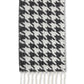 DKNY Women's Oversized Houndstooth Scarf Black Size Regular