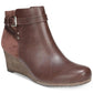 Dr. Scholl's Women's Double Booties Shoes Brown Size 6.5 M
