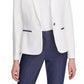 Tommy Hilfiger Women's Pique Knit Patch Blazer White Size 8
