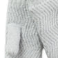 INC International Concepts Women's Chevron Knit Mittens Gray Size Regular