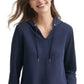 Tommy Hilfiger Women's Layered-Look Hoodie Navy Size XX Large