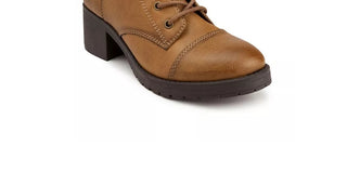 Sugar Women's Kailey Combat Booties Shoes Brown Size 6 M