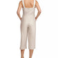 DKNY Women's Striped Belted Wide-Leg Jumpsuit White Size Extra Large