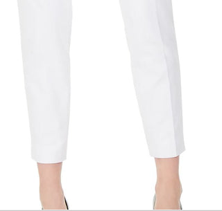 Calvin Klein Women's Slim Leg Ankle Dress Pants White Size 4