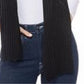 Style & Co Women's Rib Solid Scarf Black Size Regular