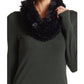 Steve Madden Women's Faux-Fur Infinity Scarf Black Size Regular