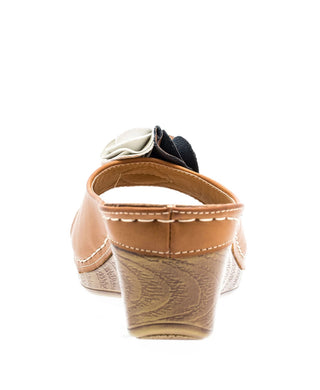 Gc Shoes Sydney Wedge Sandal Women's Shoes Brown Size 7.5 M