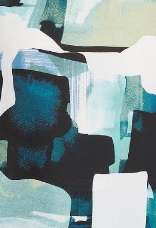 DKNY Women's Printed Boat Neck Top Green Size Small