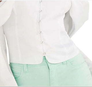 Guess Women's Yessica Off The Shoulder Blouse White Size X-Small