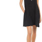 Style & Co Women's One-Pocket T-Shirt Dress Black Size Large
