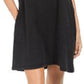 Style & Co Women's One-Pocket T-Shirt Dress Black Size Large
