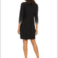 MSK Women's Embellished Sleeve Sheath Dress Black Size Small
