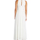 R & M Richards Women's Embellished Keyhole Cutout Gown White Size 8