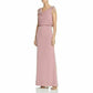 Adrianna Papell Women's Blouson Cowlneck Gown Pink Size 6