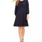 Calvin Klein Women's Button-Front A-Line Dress Navy Size 12