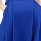 Teeze Me Junior's Off The-Shoulder Pocket Dress Blue Size 13