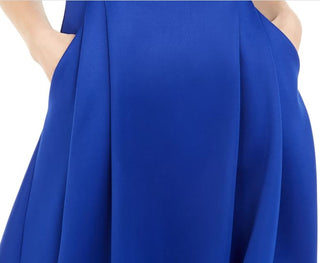 Teeze Me Junior's Off The-Shoulder Pocket Dress Blue Size 13