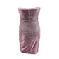 Teeze Me Junior's Glitter Strapless Dress Purple Size 9