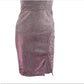 Teeze Me Junior's Glitter Strapless Dress Purple Size 9