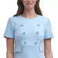 HARPER ROSE Women's Button-Front A-Line Dress Blue Size 8