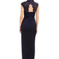 Connected Women's Lace Column Gown Navy Size 6