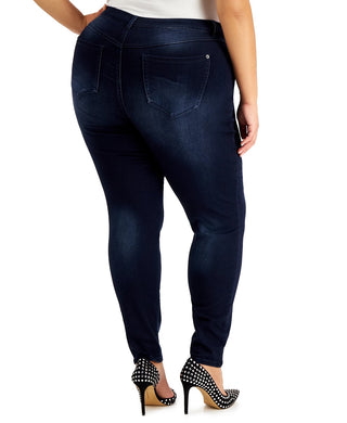INC International Concepts Women's Plus Size Essex Super Skinny Jeans Blue Size 22W