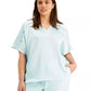 Alfani Women's Plus Size V-Neck Top Blue Size 2X