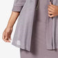 R & M Richards Women's Plus Size Shift Dress & Metallic Jacket Silver Size 20W