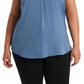 Vince Camuto Women's Plus Size V-Neck Sleeveless Blouse Blue Size 3X