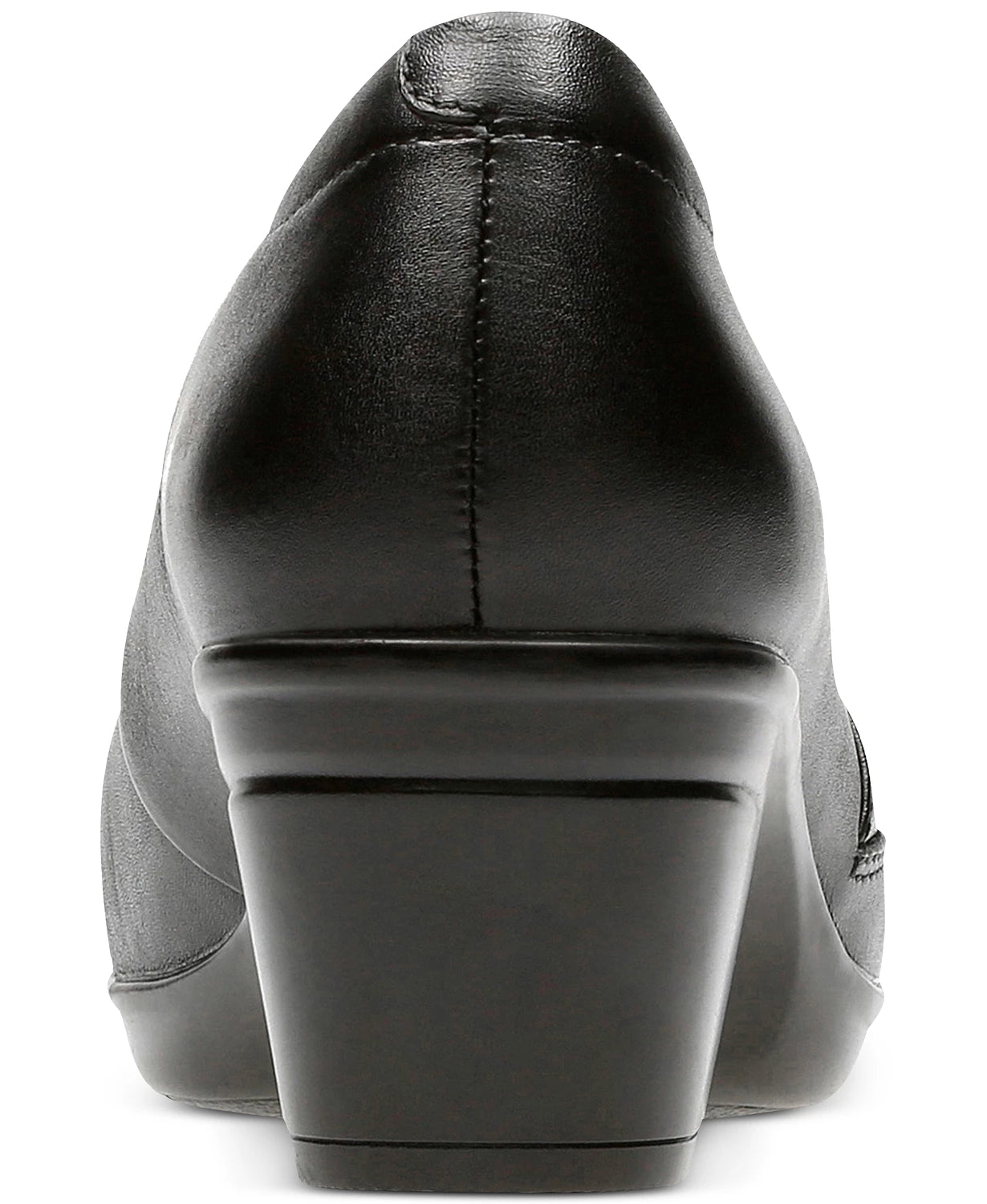 Clarks Collection Women's Emslie Warbler Leather Shooties Shoes Black Size 7.5 M