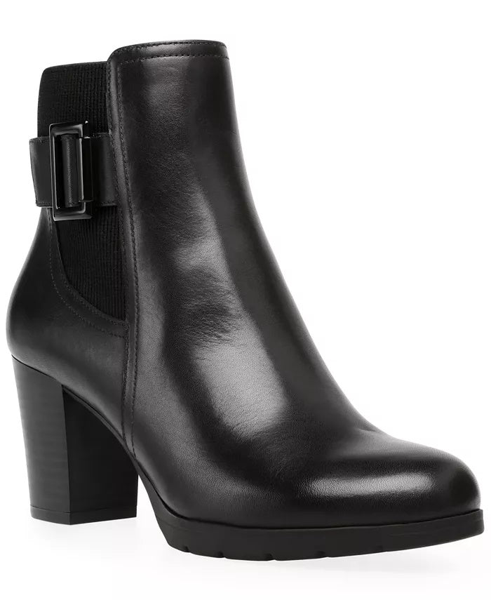 Anne Klein Women's Raylin Lug Sole Booties Black Size 7.5 M