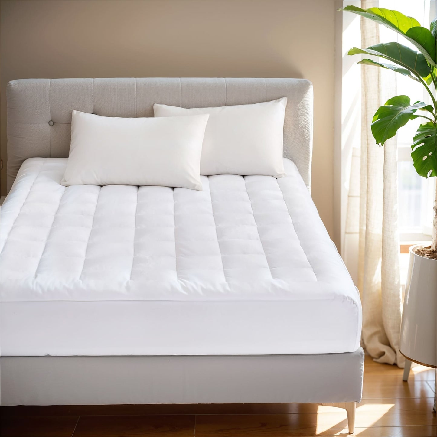Madison Park Plush Down Alternative Waterproof Mattress Pad