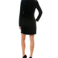 City Studios Juniors' Velvet Tuxedo Blazer Dress Black Size XX Large
