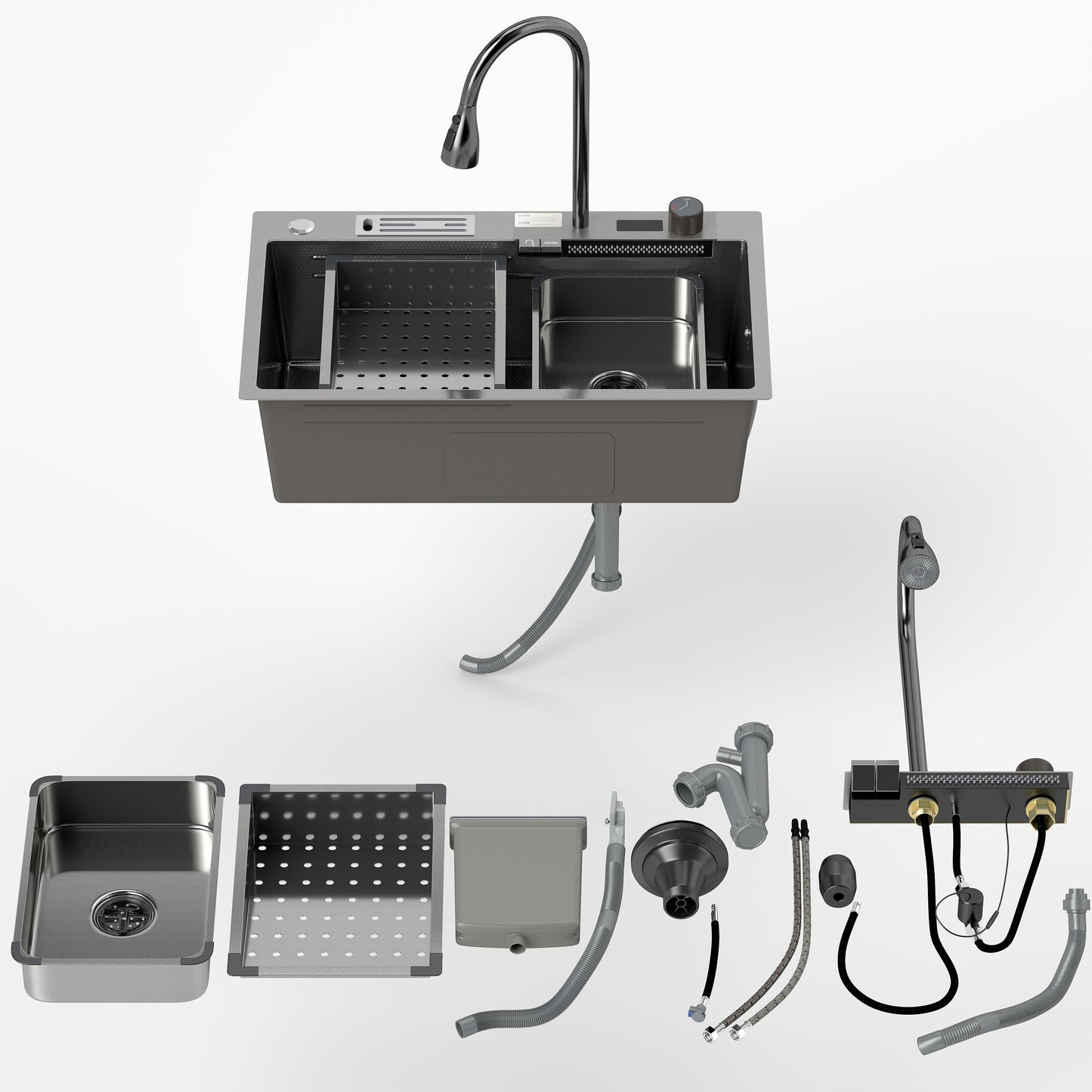 Multifunction DropIn Kitchen Sink with Faucet