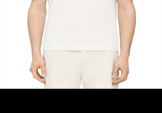 Theory Brenan Short Sleeve Open Collar Polo Shirt White Size XS