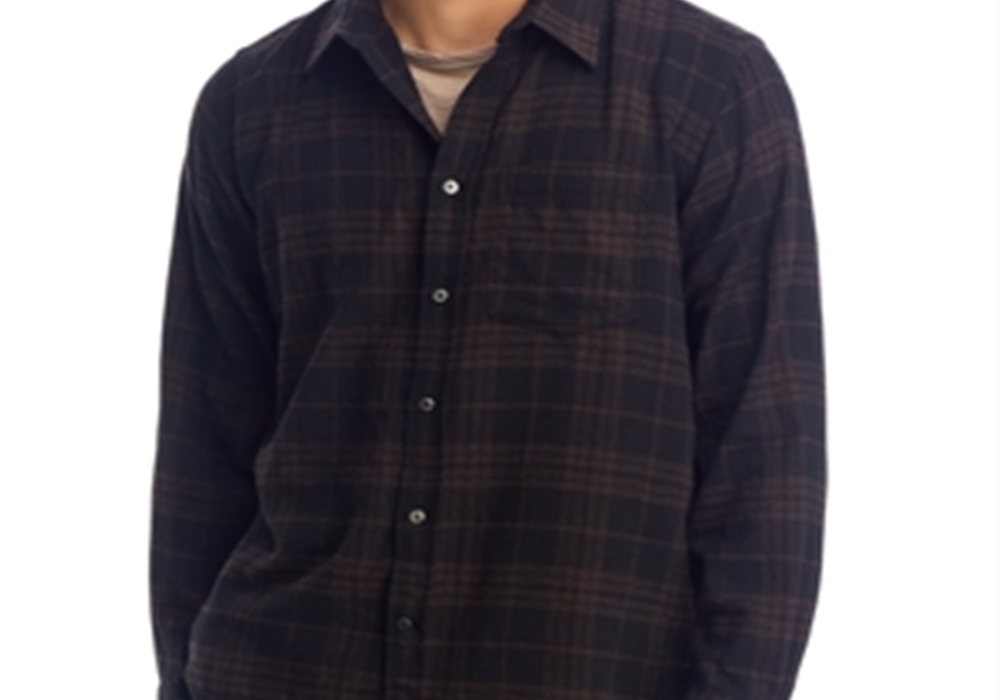 Norse Projects Algot Relaxed Fit Check Shirt Brown Size L