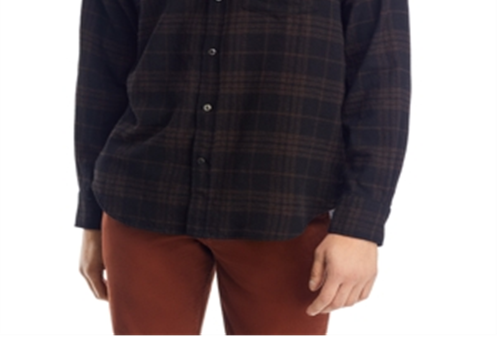 Norse Projects Algot Relaxed Fit Check Shirt Brown Size L