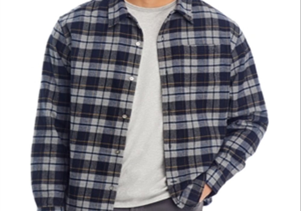Norse Projects Carsten Flannel Check Shirt Gray