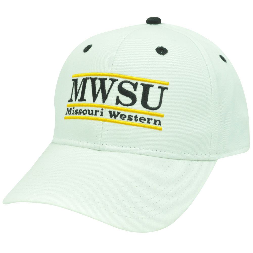 HAT CAP MISSOURI WESTERN MWSU GRIFFON RETRO BAR NCAA SNAPBACK WHITE BLACK YELLOW