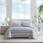 Nautica Pembrook Cotton Reversible Blue Quilt Set