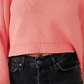 Free People Easy Street Cropped Sweater Pink Size XS