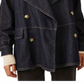 Free People Denim Car Coat Size M