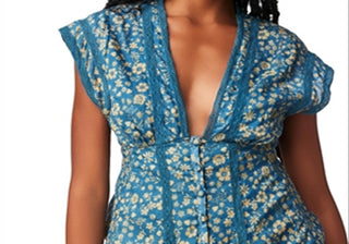 Free People Landy Printed Top Size XS