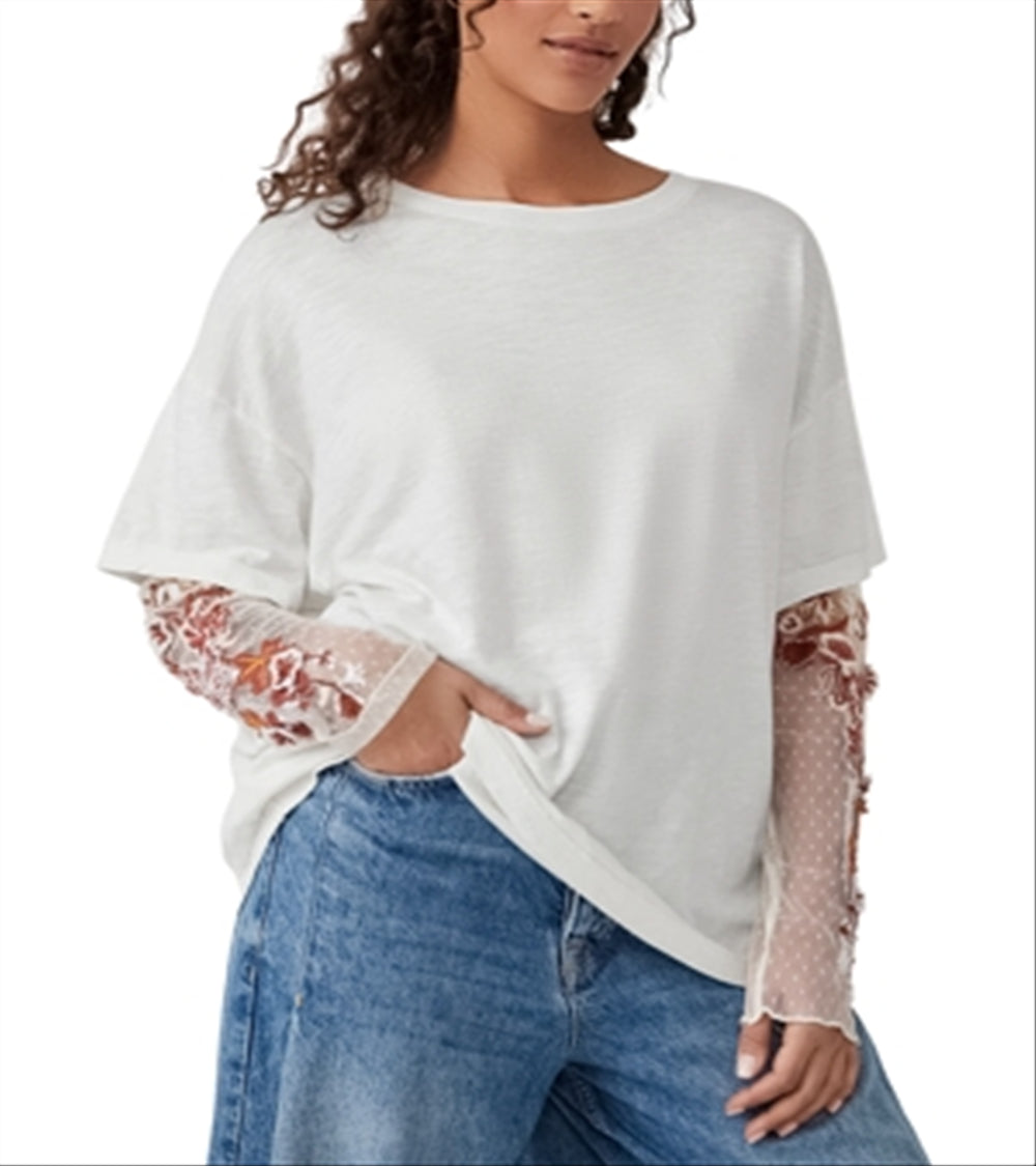 Free People Gardener Laye Over White