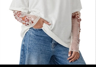 Free People Gardener Laye Over White