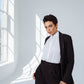 Black Pinstripes Suit Pants – Women’s Tailored Office Trousers